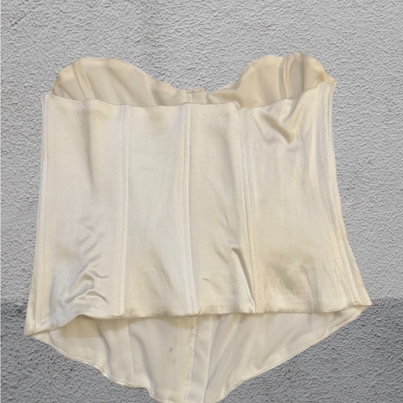 White satin Zara corset top - Picture 2 of 2
